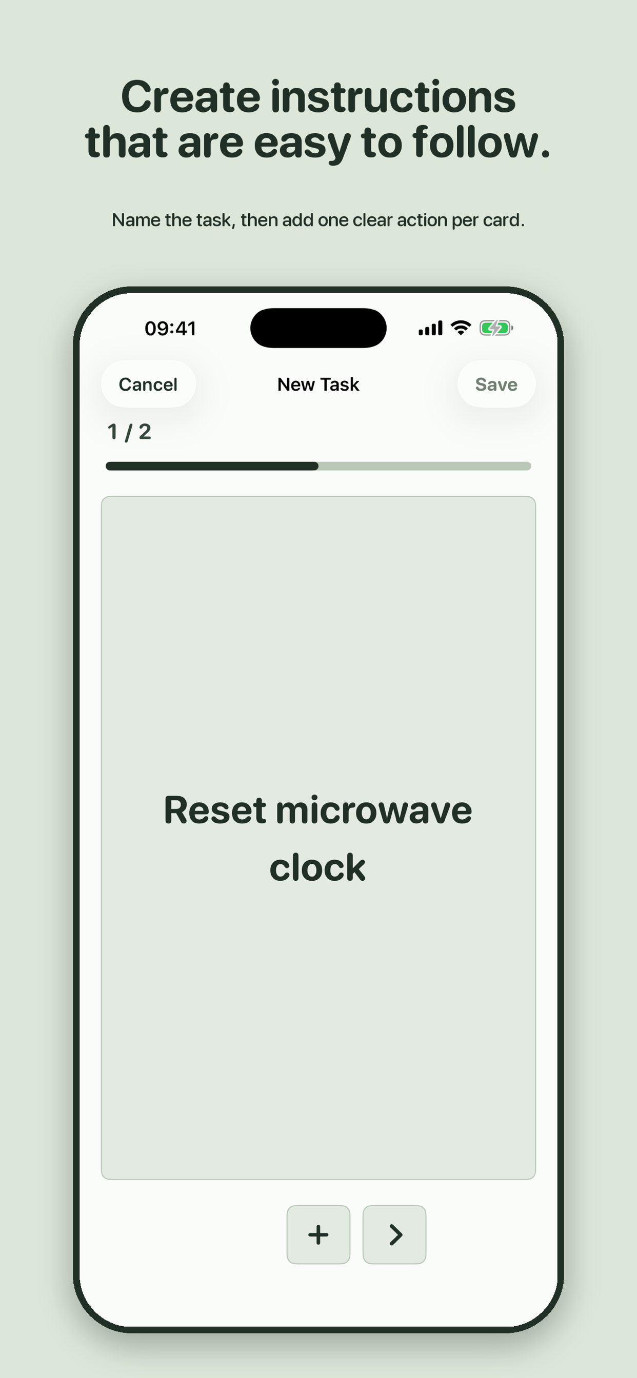 Create clear instructions